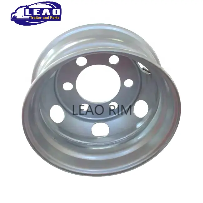LEAO 6 Hole Steel Tubeless Truck Wheel For 17.5*6.00 17.5x6.00 Light Truck Wheels Rim 6.5R17.5 In Truck