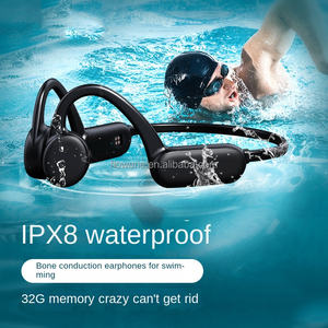 स्विमिंग वाटरप्रूफ ipx8 स्पोर्ट ओपन इयरफ़ोन वायरलेस सुनने वाला डिवाइस ऑडियो हेडसेट हड्डी कंडक्शन हेडसेट हड्डी कंडक्टर - Product Image 3
