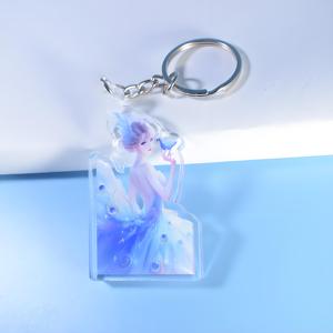 HanXin <span class=keywords><strong>2025</strong></span> llavero acrílico personalizado hecho en fábrica diseño personalizado lindo diseño Mini llavero Acrílico