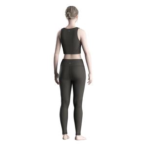 Conjunto Deportivo de Secado Rápido para Mujer, Corte Ajustado, Top Corto Transpirable y Leggings de Cintura Alta Elásticos, Logotipo Personalizado - Product Image 6