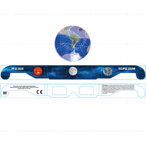 Marco de papel ISO/CE Logotipo personalizado Impresión 3D Gafas de eclipse solar para evento de gafas <span class=keywords><strong>Eclispe</strong></span> 2025 - Product Image 2