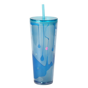 Shang Kou Ai 26oz Double Wall Plastic Straw <b>Cup</b> <b>Reusable</b> Party Drinkware <b>With</b> <b>Lid</b> And Straw For General Use - Product Image 5