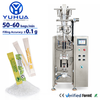 Machine d'emballage automatique pour sachets de sucre, de café et d'édulcorant en granulés avec scellage arrière - Prix