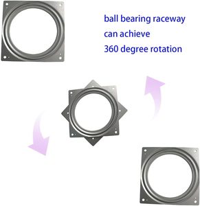 חדש כבד החובה מסתובב צלחת סגסוגת פלדה כיכר מגש סובב מנגנון פטיפון חומרה 360 תואר סיבוב מגש סובב נושאות - Product Image 6