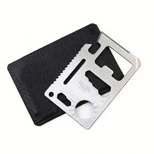 Carte multifonction de survie pour le camping en plein air, couteau de survie en acier inoxydable, outil portable de taille carte de crédit pour cadeaux promotionnels - Product Image 3