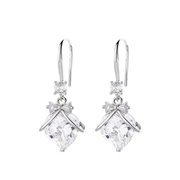 Offre Spéciale Plaine Bijoux 925 en Filigrane en Argent Sterling Larme Lustre Boucles D'oreilles
