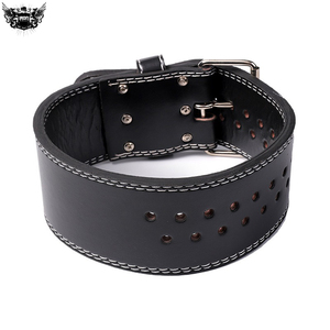 IRON PUNCH INDUSTRIES Cinturón de Levantamiento de Pesas Unisex Ajustable de Cuero Vacuno, Transpirable, Soporte Lumbar para Sentadillas y Entrenamiento Cruzado en el Gimnasio - Product Image 2