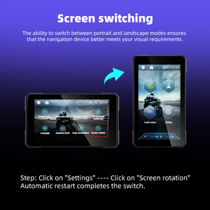 Waterproof IP67 5 Inch HD IPS Screen <b>Wireless</b> Android Auto Portable Motorcycle <b>Wireless</b> CarPlay Screen Motorcycle CarPlay - Product Image 5