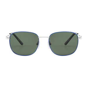 Unisex Rectangle Sunglasses Full Rim Blue Frame Green Lenses UV400 Protection Outdoor Use Adult - Product Image 6
