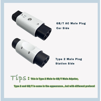 Adaptateur EV Type 2 vers GB/T 16A 32 Ampères 7KW 22KW pour voiture électrique chinoise GBT