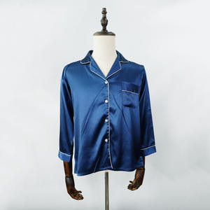 Pijama informal de gran tamaño para mujer, verano, otoño, Primavera, nuevo diseño, manga corta, transpirable, seda helada, tejido suave, cintura elástica - Product Image 4