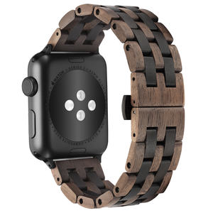 Correa Grabable de Madera de Cebra para <span class=keywords><strong>APPLE</strong></span> <span class=keywords><strong>WATCH</strong></span> All <span class=keywords><strong>Series</strong></span> 10 9 8 7 6 5 SE 49mm Ultra - Product Image 6