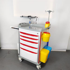 BT-EY27 새로운 병원 5 서랍 복근 충돌 카트 트롤리 정지 소생 카트 클리닉 응급 트롤리 의료 응급 카트 - Product Image 3