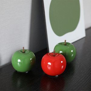 Licht luxe appelvormige decoratie bureau-accessoires creatieve appel ornamenten voor huis woonkamer eetkamer - Product Image 4