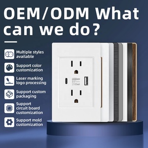 <span class=keywords><strong>Presa</strong></span> di ricarica a doppia porta usb da parete con <span class=keywords><strong>presa</strong></span> di corrente usb a casa noi 20A - Product Image 6