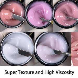 Werkslieferung 1 kg Hartgel Dickviskoses Aufbaugel in Großmenge No-Burn Konstruktionsgel für Nagelverlängerung Acryl Poly - Product Image 2