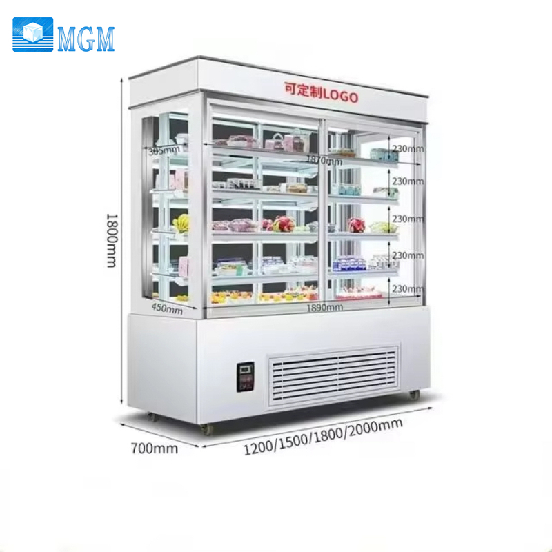 Commercial Cake Display Cabinet Vertical Four