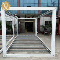Maisons mobiles préfabriquées, structure en acier, cadre de transport, maison modulaire, 20 pieds, emballage plat, préfabriqué en acier, fabriqué en Chine, usine