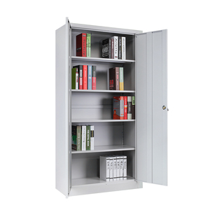 Armoire de classement de bureau en gros, 2 portes battantes, en acier, avec 4 étagères - Product Image 5