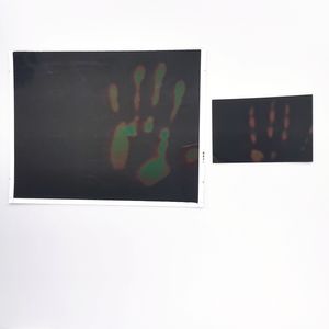 थर्मामीटर शीट स्टिकर तरल क्रिस्टल थर्मोक्रोमिक शीट तापमान संवेदनशील कोला परिवर्तन - Product Image 5