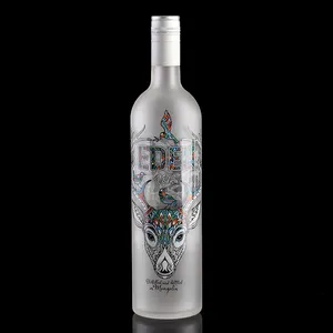 Penjualan Terbaik Cina Botella Redonda Kristal Botol Tequila Vodka Botol Grosir