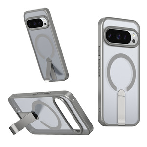 Google <span class=keywords><strong>Pixel</strong></span> 10 <span class=keywords><strong>Pro</strong></span> XL Soporte vertical magnético TPU + PC Funda de teléfono a prueba de golpes - Product Image 1