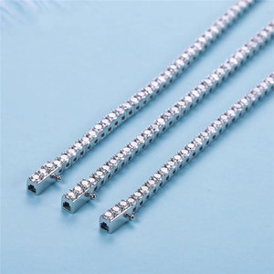 Bracelet de tennis pour femmes, en or véritable, diamant naturel, oem, bijoux tendance, 18k, 2022 - Product Image 3