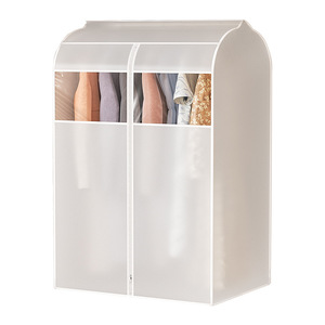 <span class=keywords><strong>Housse</strong></span> de <span class=keywords><strong>protection</strong></span> transparente anti-poussière en plastique avec sangle pour suspendre les vêtements, pour doudoune, costume, manteau, garde-robe - Product Image 5