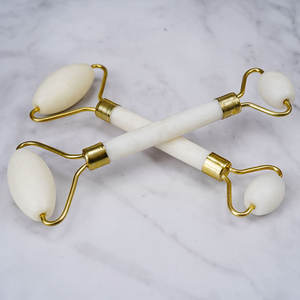 Herramientas de Masaje Facial Antienvejecimiento de Piedra Natural, Rodillo Facial de Cuarzo Rosa y Jade, Set de Guasha - Product Image 4