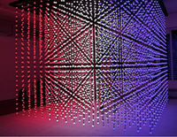 Guirlande lumineuse de Noël à LED 3D de 25 mm de diamètre, pixels SMD3535, pour extérieur et intérieur, en plastique, 360 degrés, contrôle par application, IP68