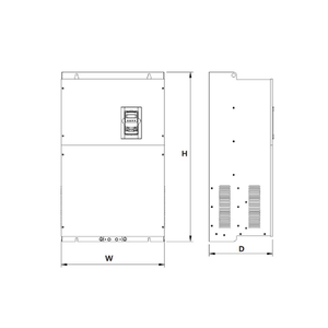 มีสินค้าในสต็อก LSLV0015X100-4ENNN, 1.5KW 2HP 3 เฟส 380-480V VFD ไดรฟ์ปรับความถี่ - Product Image 3