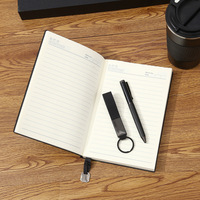 Luxuriöses Elegantes A5 PU-Leder Notizbuch-Set mit Loseblattbindung Langlebiger Magnetverschluss Büronutzung Stift Inklusive Geschenkset