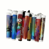 Çocuklara Dayanıklı Çok Renkli Özel Etiketli Sıkmalı Açılır Açılmaya Karşı Koruyucu Pop Toplu Tüpler Plastik Ön Paketleme 73/98/110mm Rulo Tüp