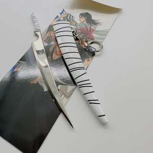 Anime Kurosaki Ichigo Bleach <span class=keywords><strong>Zangetsu</strong></span> espada colgante llavero aleación Colección Caja de regalo conjunto - Product Image 3