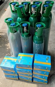 Tanque de Acero Vacío para Oxígeno Medicinal O2 de 4L/5LBS 8L/10LBS 150BAR TPED, Material 37MN, con Recubrimiento de Cromo, Válvula QF-2 y Mango de Plástico - Product Image 5