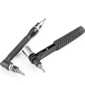 Ensemble de 23 clés à cliquet et tournevis à poignée à dégagement rapide, outils de réparation domestique DIY OEM, étui rigide - Product Image 4