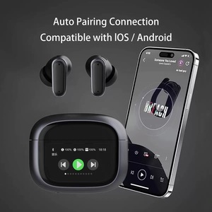 LCD Color Smart Touch Screen LED In-Ear Mini auriculares inalámbricos IPX 5 TWS <span class=keywords><strong>Audifons</strong></span> ANC + ENC Auriculares con cancelación de ruido - Product Image 3