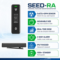 Détecteur de rayonnement nucléaire CsI SiPM SEED-RA Scintillateur X Gamma Portable 50g IP67 Bluetooth 100h Dosimètre personnel