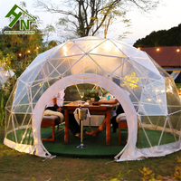 Couverture en PVC robuste 8m Dôme géodésique transparent pour serre de jardin