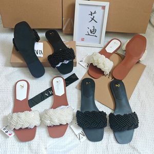 Sandales plates <span class=keywords><strong>pour</strong></span> femmes ZA, nouvelles collections d'été, style claquettes à semelle plate, respirantes, à bout carré, avec anneau de maintien au niveau de la plante du <span class=keywords><strong>pied</strong></span> - Product Image 1