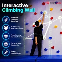 Sistema de Juego de Pared de Escalada Interactiva para Niños en Interiores, Personalizado, Económico, Chino, con Proyección y Sensor de Movimiento