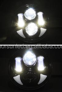 MorSun para <span class=keywords><strong>Harley</strong></span> <span class=keywords><strong>Davidson</strong></span> Sportster <span class=keywords><strong>XL</strong></span> <span class=keywords><strong>883</strong></span> 2004-2017 negro cromado 5 3/4 "LED faro apto para <span class=keywords><strong>Harley</strong></span> - Product Image 6