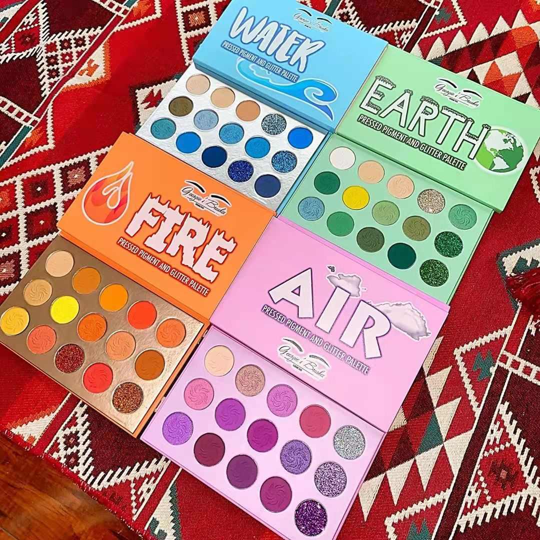 Paleta de sombra de ojos, 15 colores, logotipo personalizado, Etiqueta Privada, cosméticos, maquillaje