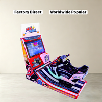 Super Time and Space Racing Simulator Arcade, Máquina de Juego de Carreras Imprescindible, Máquina de Juego Operada con Monedas para Interiores