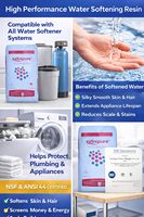 Résine échangeuse de cations à acide fort de type gel SAC 001x7 certifiée NSF ISO9001 pour adoucisseur d'eau pure industrielle et déminéralisation