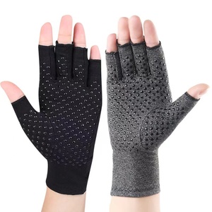 Half Finger Handschutz Rheumatoide Schmerzen lindern Therapie Kompression strick handschuhe für Arthritis - Product Image 4