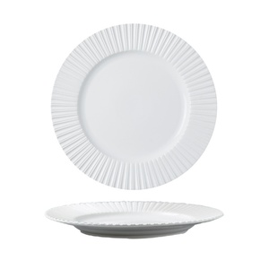 Piatto da Cena in Ceramica Moderna con Texture Radiante, Rotondo, per Ristoranti e Hotel, Piatto <span class=keywords><strong>di</strong></span> Presentazione per Ristorazione Fine, Finitura Sabbiata, per Bistecche e Pasta - Product Image 5