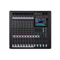 Console de mixage audio professionnelle 8 canaux avec 99 effets numériques DSP, lecteur MP3 grand écran, mixeur USB pour petites manifestations et diffusion en direct