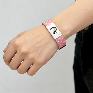 Factory Wholesale RFID Daily Bible Verse Bracelet With Custom Logo Elastic Bracelet Fabric Woven NFC Wristband - Product Image 3