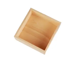 Wholesale customized small wooden box with cheap logo log and wooden gift box